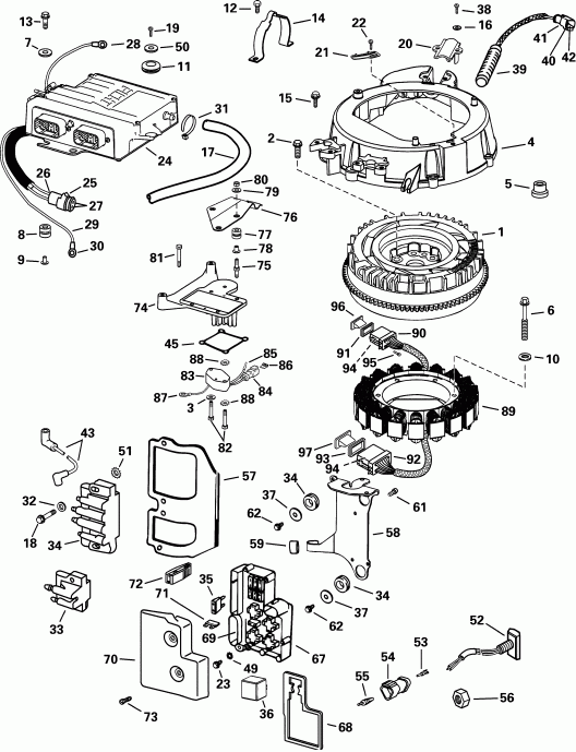 �������� ����� EVINRUDE E175FPLSIF FFI, elec start, TNT, 20 in s  - ectrical System / ectrical System