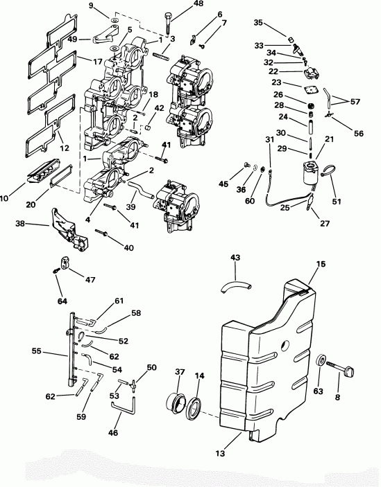  Evinrude E200WPXSIF commercial, elec start, TNT,   - take Manifold