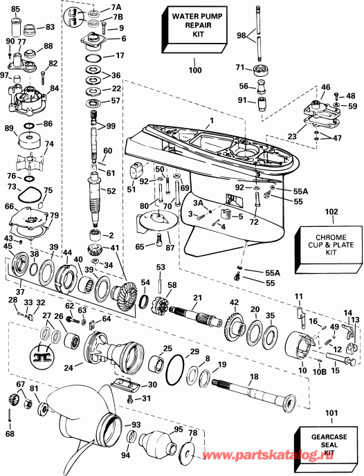 ��������� ��������� ������� E225FPXSIF FFI, elec start, TNT, 25 in s  - Counter Rotation - �������� ��������