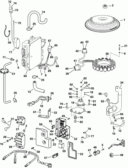 ��������� �������� ����� ������� E225FPZSIF FFI, elec start, TNT, 30 in s  - ectrical System - ectrical System