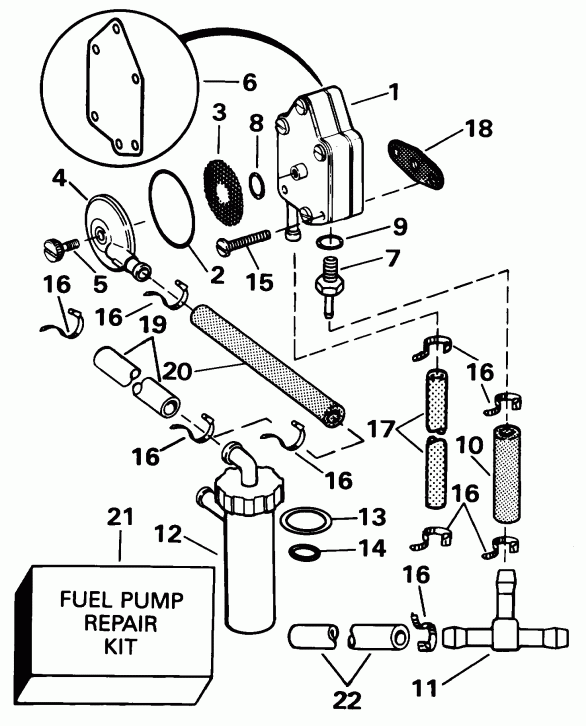 ��������� ��������� EVINRUDE E25WRLSIR commercial, rope start, tiller  - el ����� - el Pump