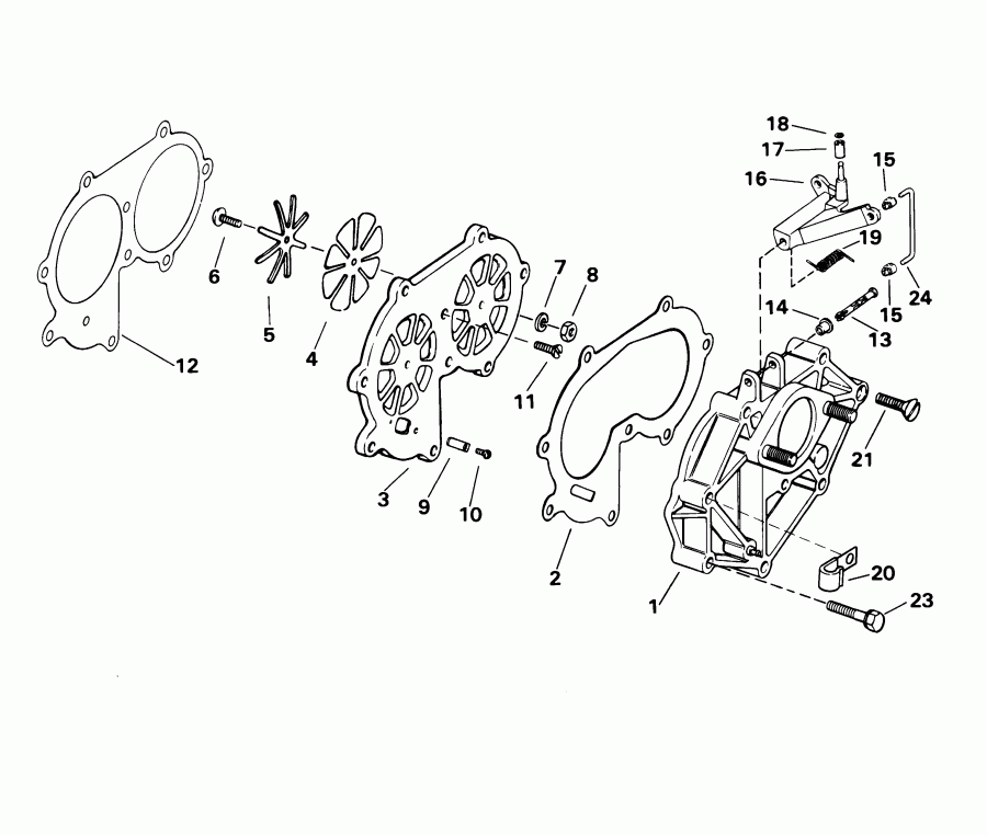 ����� ������� E25WRSIR commercial, rope start, tiller,  - take Manifold