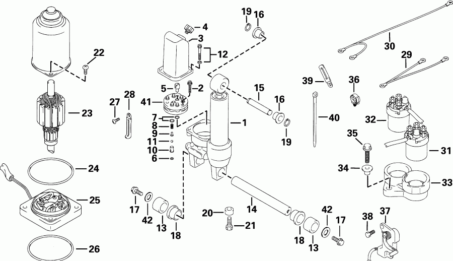 �������� ��������� ����� EVINRUDE E30R4SIC 4-Stroke, Rope Start, Tiller, 1  - wer Trim / tilt Hydraulic / wer Trim/tilt Hydraulic