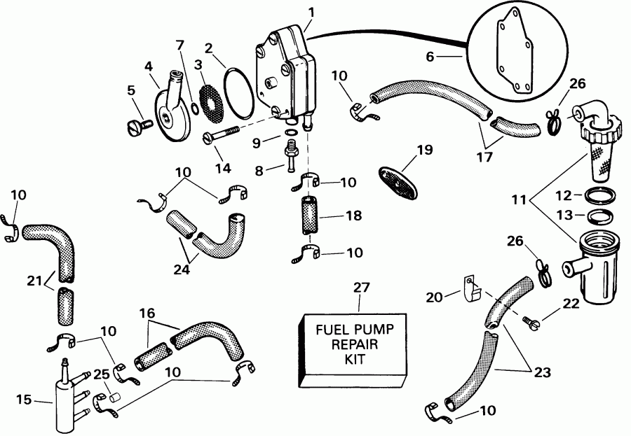 �������� ����� EVINRUDE E40WRYSIR commercial, rope start, 25 in   - el ����� & ������