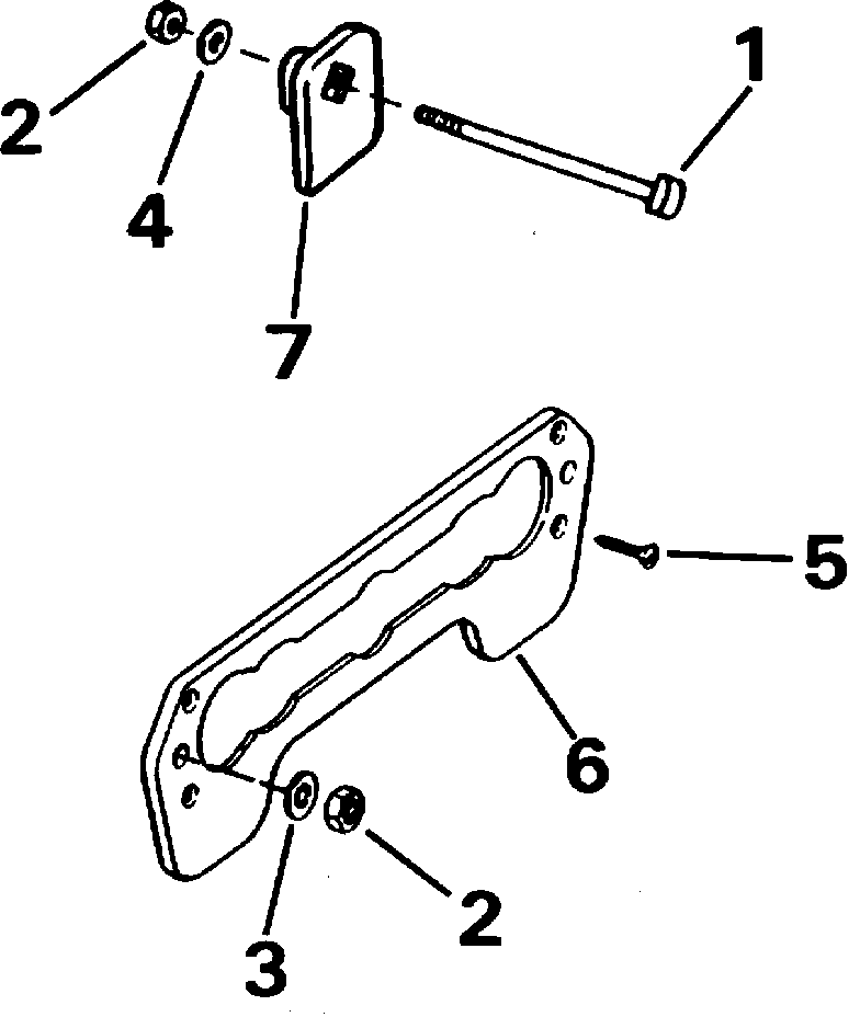 ��������� �������� ����� Evinrude E40WRYSIR commercial, rope start, 25 in   - ansom Mount Kit - ansom ��������� Kit