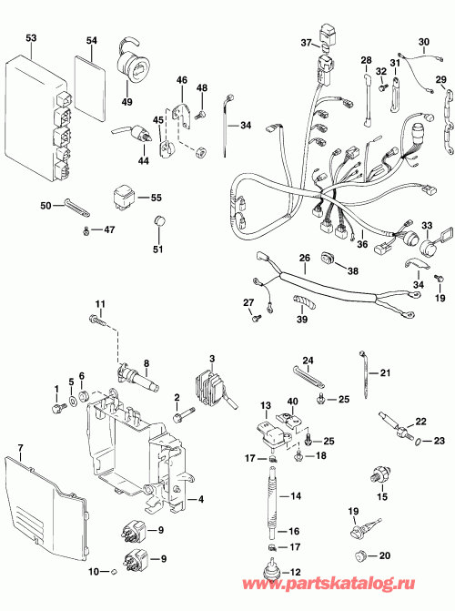 ��������� ����� ������� E50PL4SIR 4-Stroke, Elec Start, TNT, 20   - ectrical System