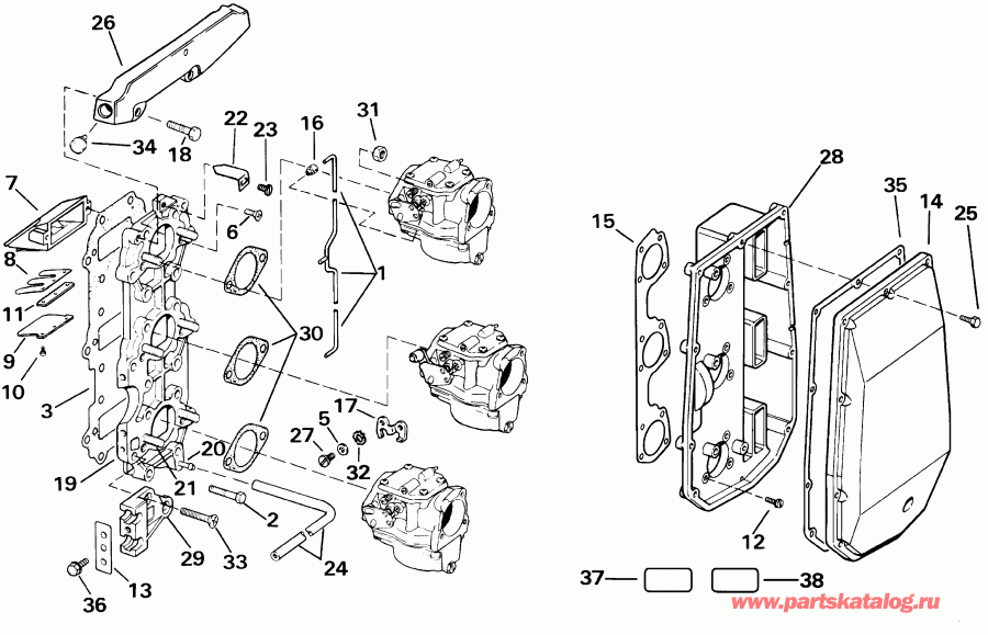 ����� ������� E65WELSIR Commercial, elec start, 20 in   - take Manifold / take ���������