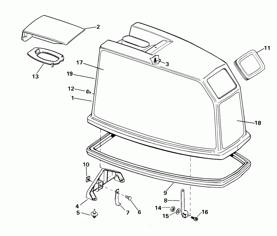  Evinrude E65WRLSIR commercial, rope start, 20 in   - gine ������