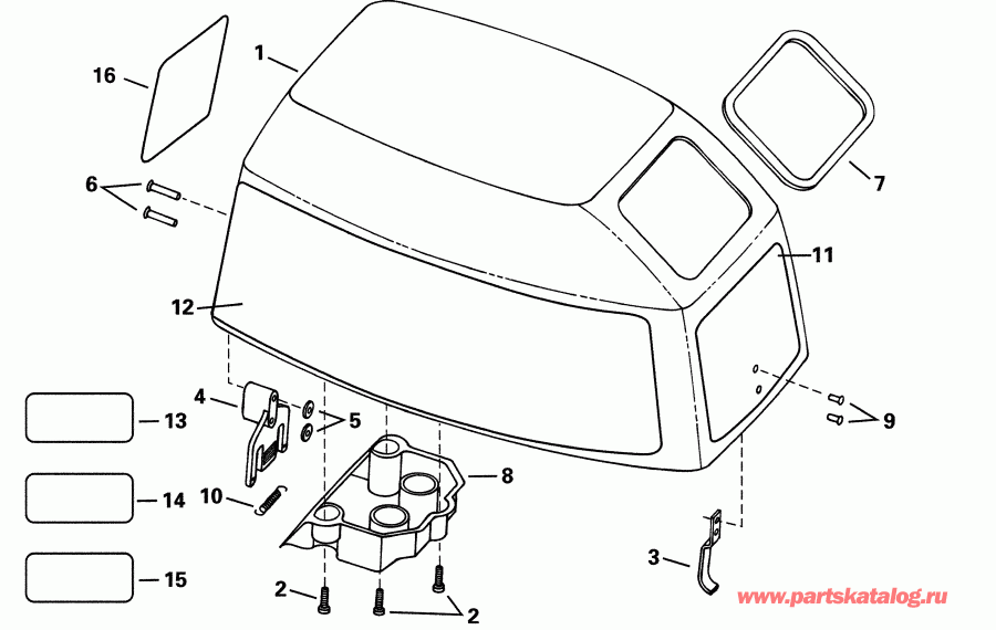 �������� ��������� ����� ������� E8WRSIR Commercial, rope start, tiller,   - Evinrude - Evinrude