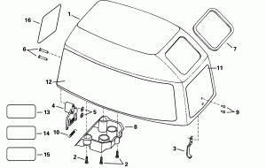 ������ ��������� (�����) - Evinrude (Engine Cover - Evinrude)