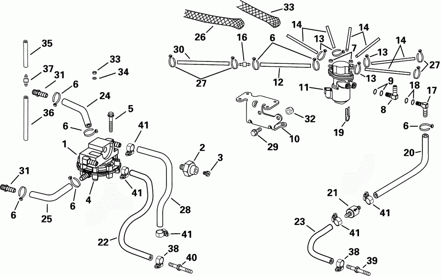 �������� ����� EVINRUDE RE115FXSIF FFI, elec start, TNT, 25 in s  - l Components