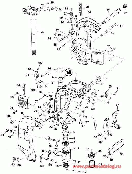 ����� Evinrude RE135FCSIF FFI, elec start, TNT, 25 in s  - dsection - dsection