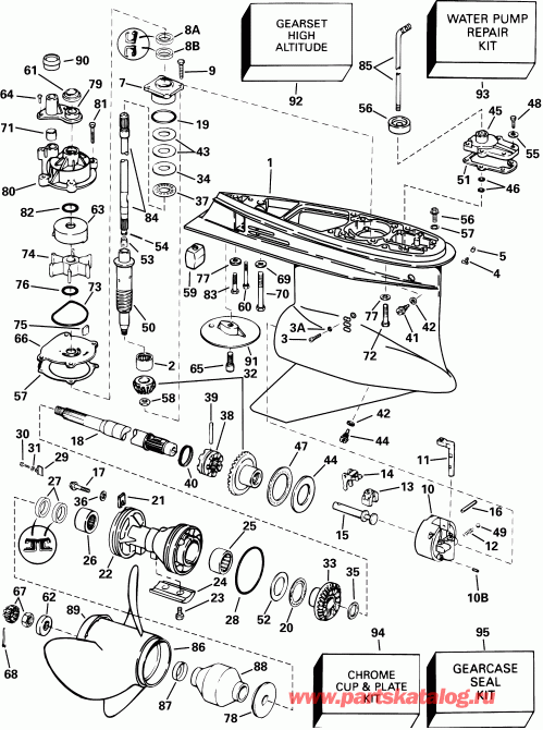 ��������� Evinrude RE200FSSIF FFI, elec start, TNT, 20 in s  - �������� Rotation - Fh - Fhl Models - Standard Rotation - Fh - Fhl Models