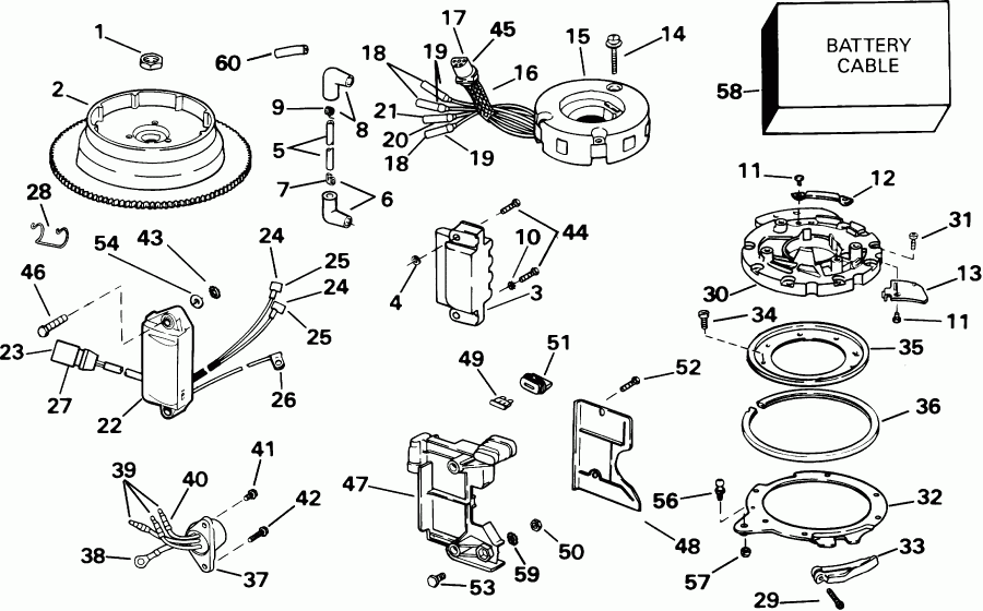 �������� ����� Evinrude SE15BASIR rope start, tiller, 15 in shaf  - Electric - Electric