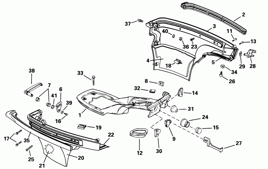 ����� ������� SE15BASIR rope start, tiller, 15 in shaf  - wer Engine Cover