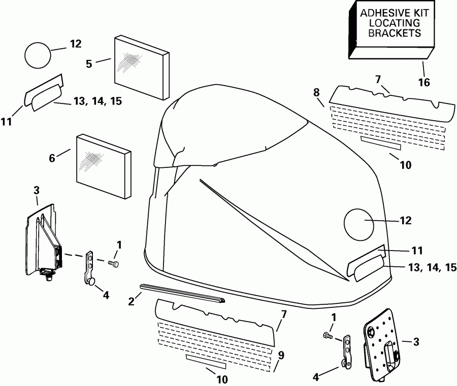 ��������� ����� ������� E175FCXSNF Ficht Fuel Injection, 25 in.,  - gine Cover - gine ������