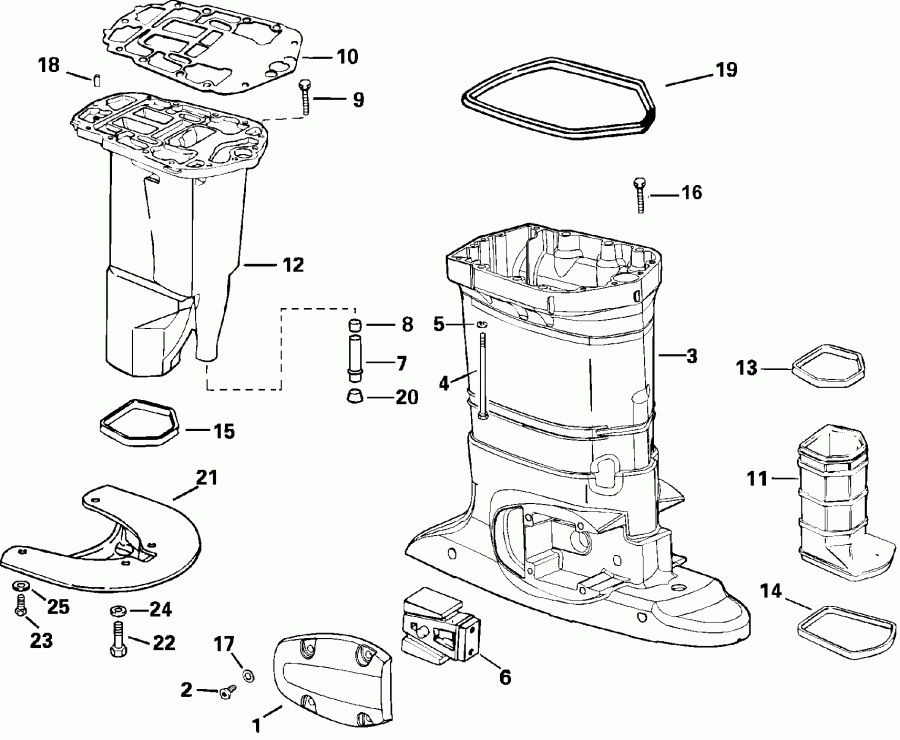 ����� ������� E175FPLSNF Ficht Fuel Injection, 20 in.   - haust ������ / haust Housing