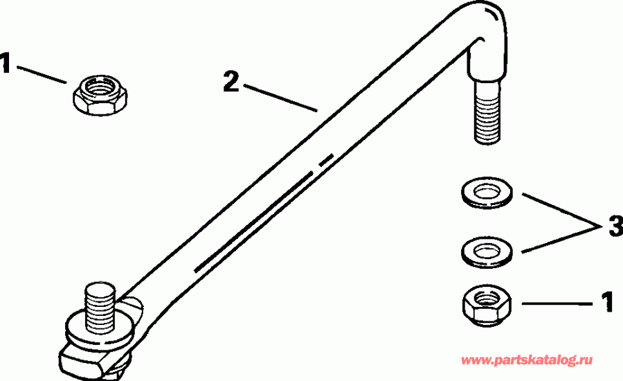 ��������� �������� ����� Evinrude E225FPLSTM  - ee������ ����������� Kit - eering Link Kit