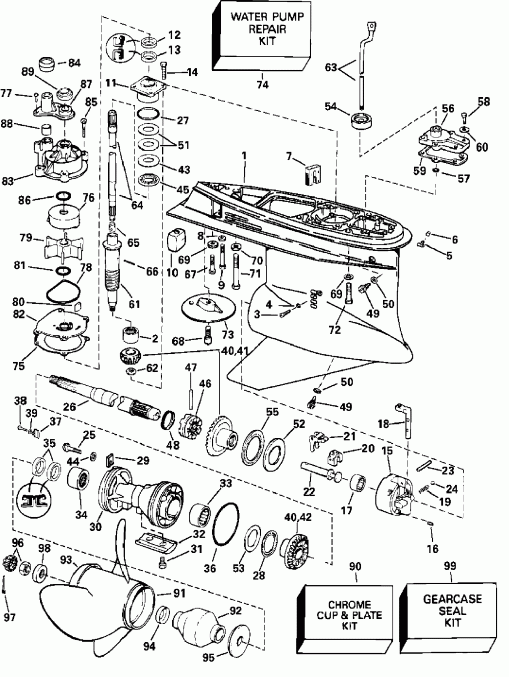 ��������� ��������� Evinrude E250FPXSTA  - Fhl Model