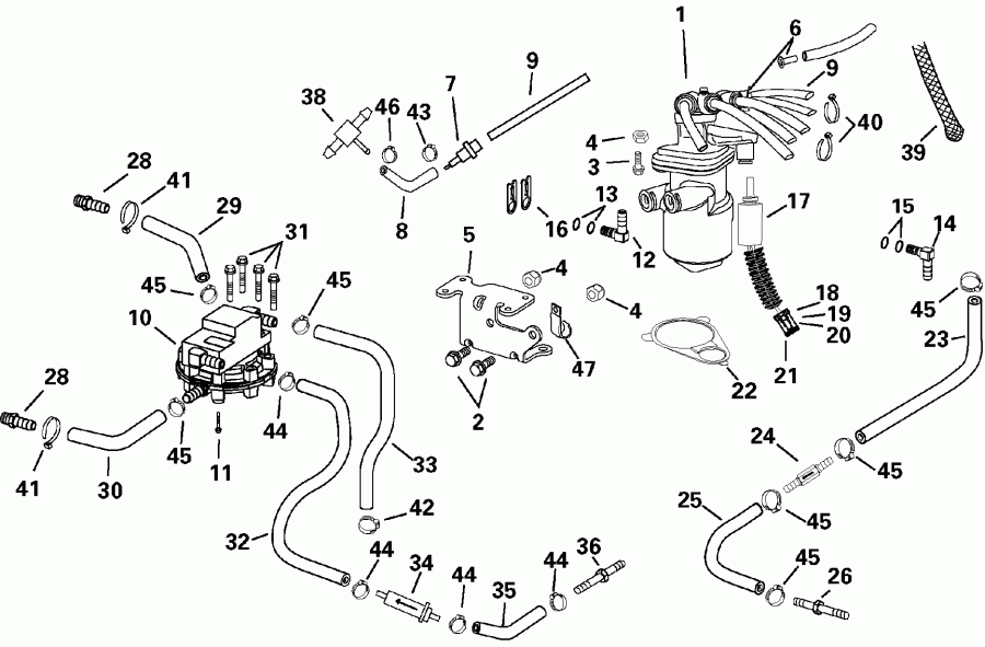�������� ����� Evinrude E135FPXSRM  - l Components