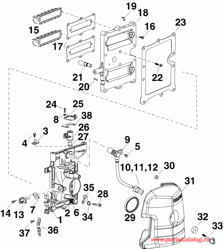 ��������� ��������� ������� E40DELSRC  - rottle Body & Intake Manifold - rottle ������ & �������� ���������