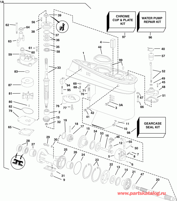  Evinrude E40DRLSRC  - arcase / arcase