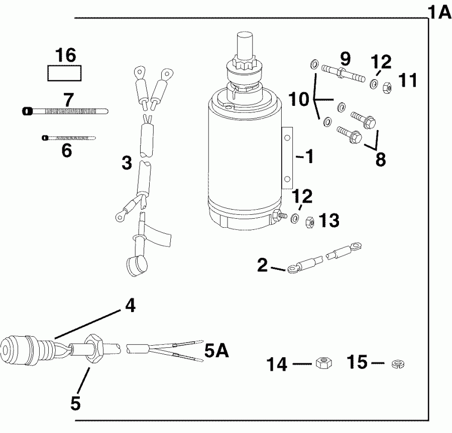 �������� ��������� ����� Evinrude E50DPLSRC  - ectric Start Kit