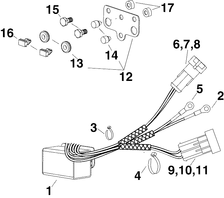 ����� EVINRUDE E90DPLSRC  - im & Tilt Relay