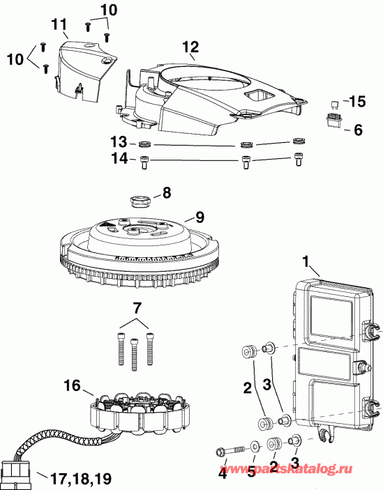 ��������� ��������� Evinrude E90DSLSRC  - m, ������, �������