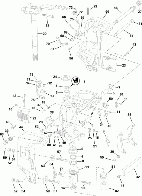 ��������� EVINRUDE E90DSLSRC  - ivel ���������
