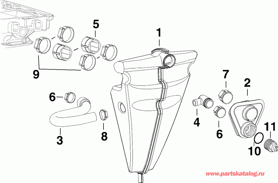  Evinrude E225DCZSOC  - haust Muffler / haust Muffler