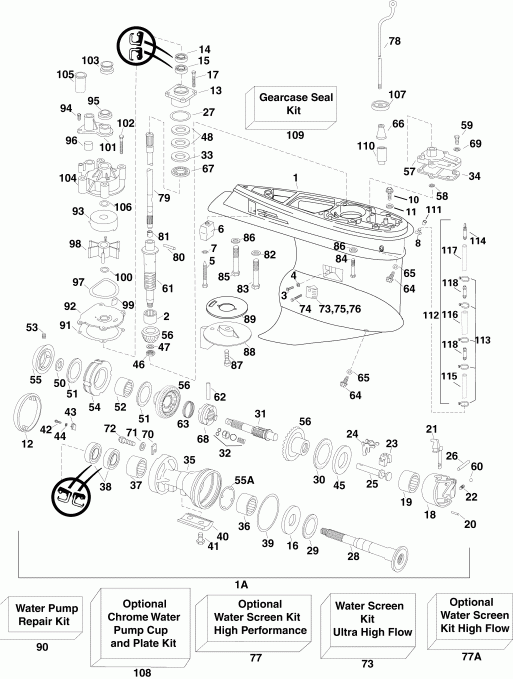 �������� ����� EVINRUDE E250DCZSOC  - arcase Cx, Cz Models - arcase Cx, Cz Models
