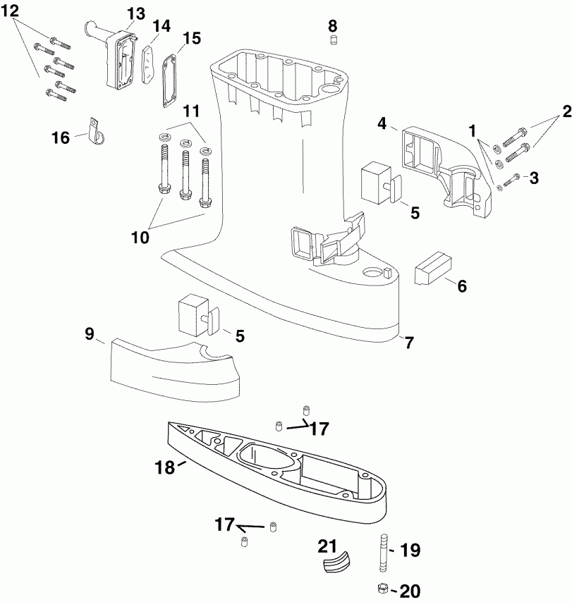 ��������� ��������� ������� E40DRLSOR  - haust Housing