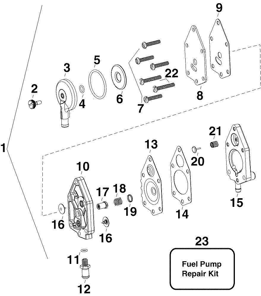��������� ��������� EVINRUDE E60WDRLSOS  - el Lift Pump - el Lift �����