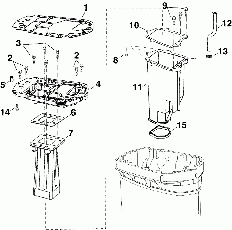 ��������� ����� ������� E90DPLSOR  - haust Adapter / ������������ ������� ���-������ / haust Adapter / Inner Housing