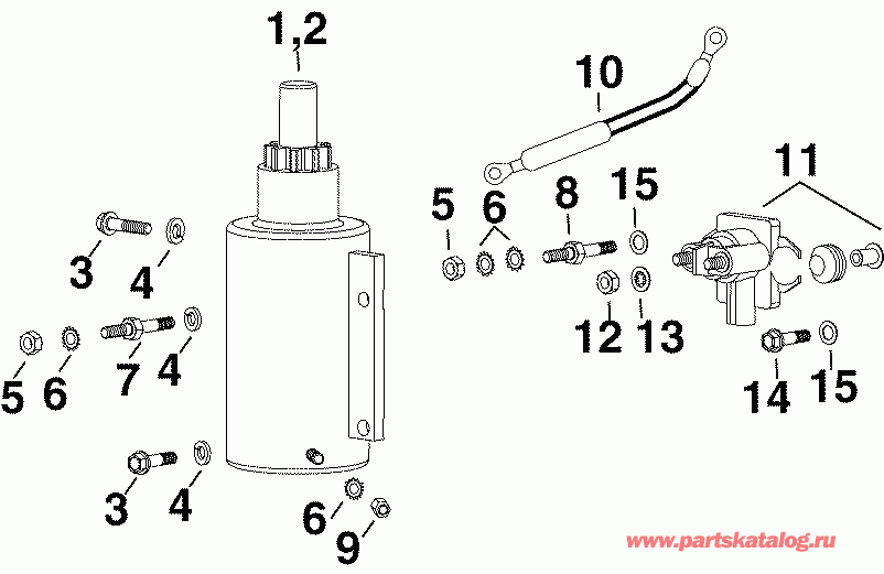 �������� ����� EVINRUDE E90DSLSOC  - arter & Solenoid