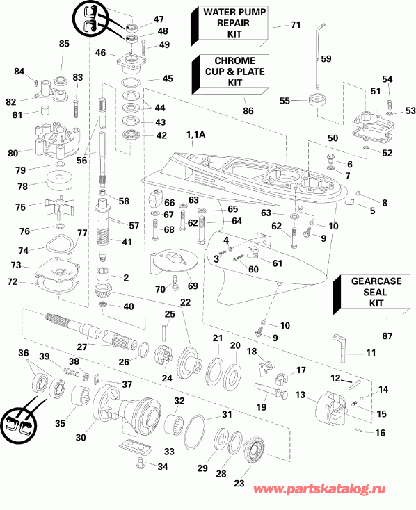 ��������� ��������� EVINRUDE E115FPLSDS  - Pl, Sl Models