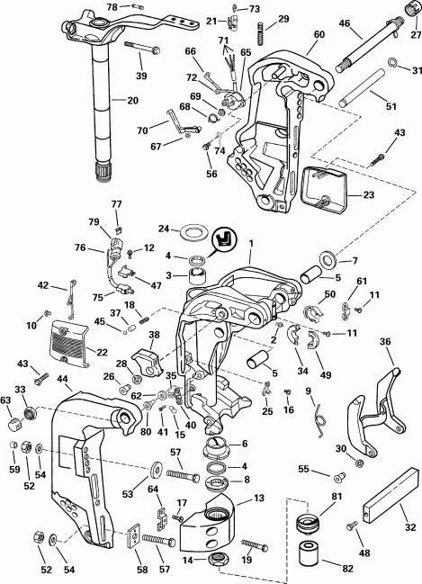 ��������� ����� Evinrude E115FPLSDS  - dsection - dsection