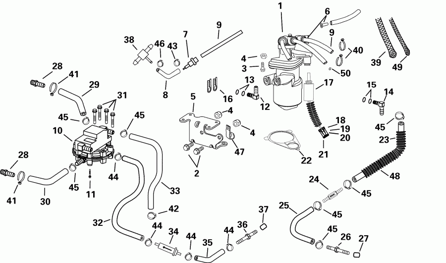 ��������� ��������� EVINRUDE E115FPXSDS  - ling System - ling System
