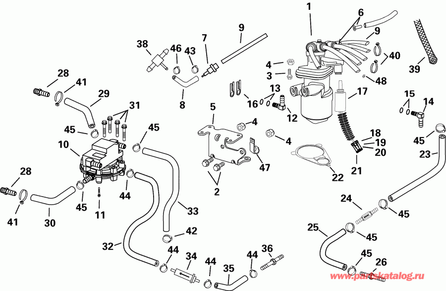 ����� Evinrude E135FPXSDE  - ling System