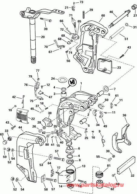  EVINRUDE E150FSLSDR  - dsection