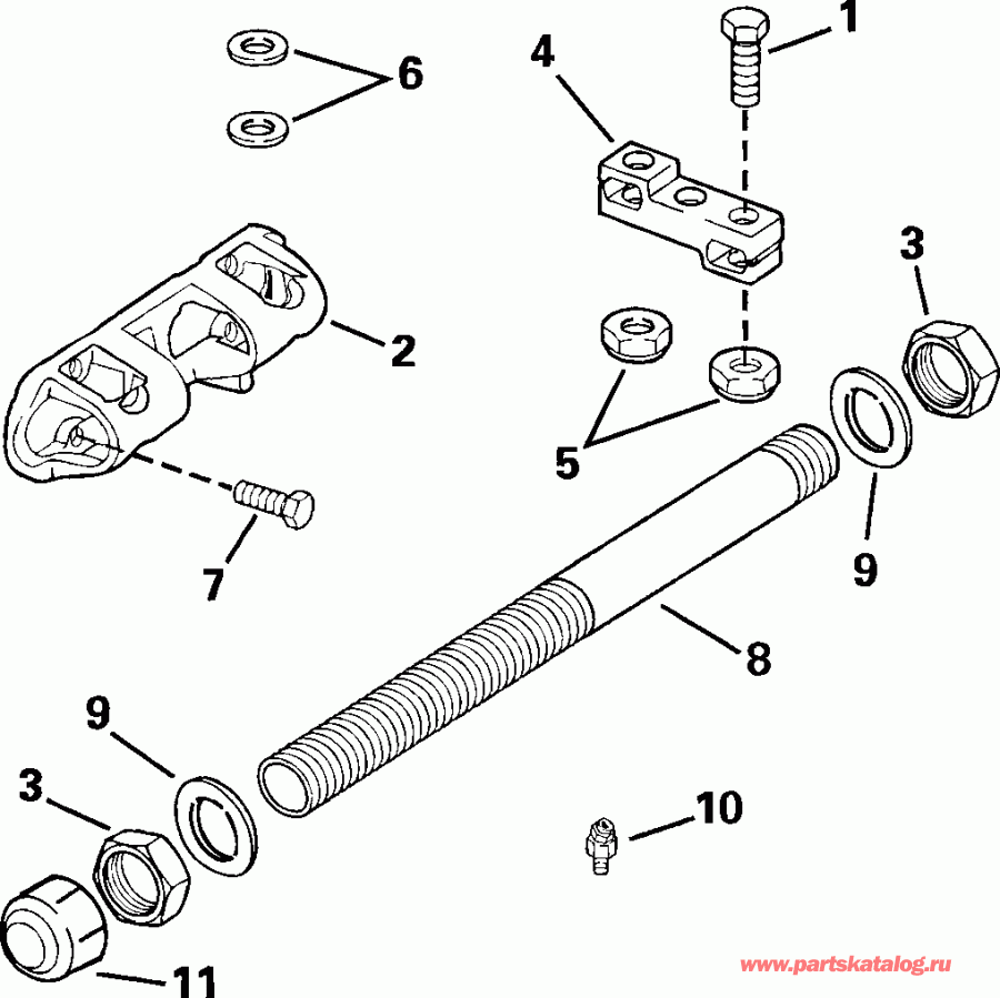  EVINRUDE E175FCXSDS  - al ������� ������� ��������� Kit - al Steering Connector Kit