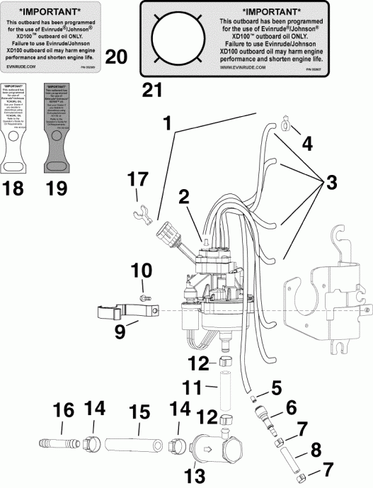 �������� ����� Evinrude E250DPXSDR  - l Pump