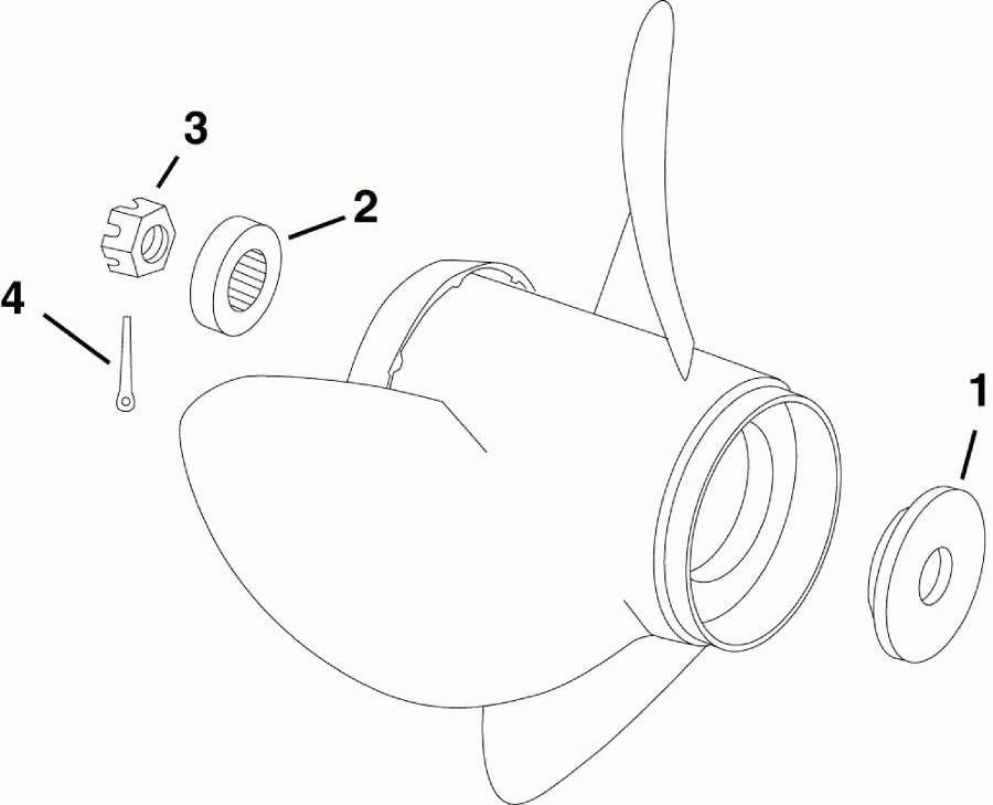 ��������� Evinrude E50DPLSDA  - opeller Hardware - opeller Hardware