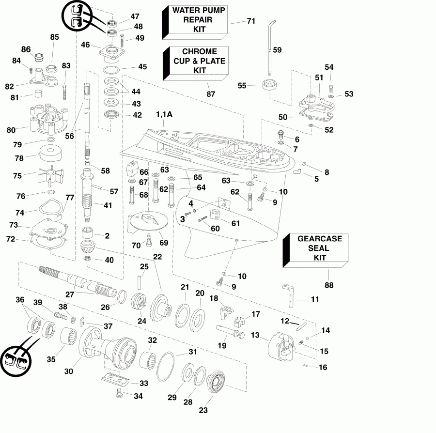  EVINRUDE E75DPLSDA  - Pl, Sl Models