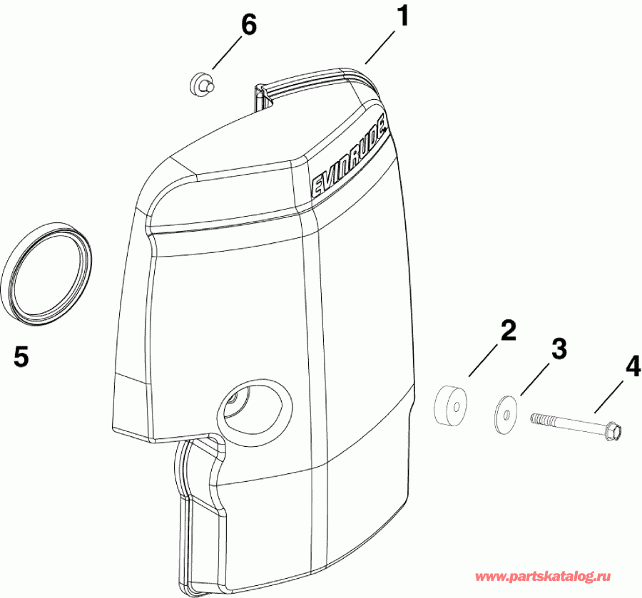 �������� ��������� ����� EVINRUDE E90DSLSDR  - r Silencer