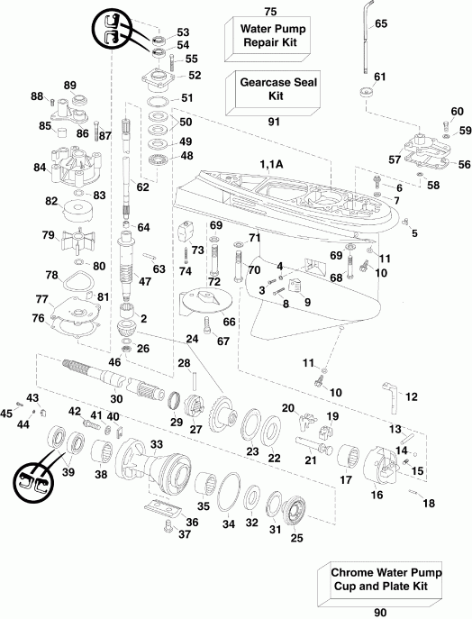����� EVINRUDE E150DPLSUC  - Pl, Sl Models / Pl, Sl Models