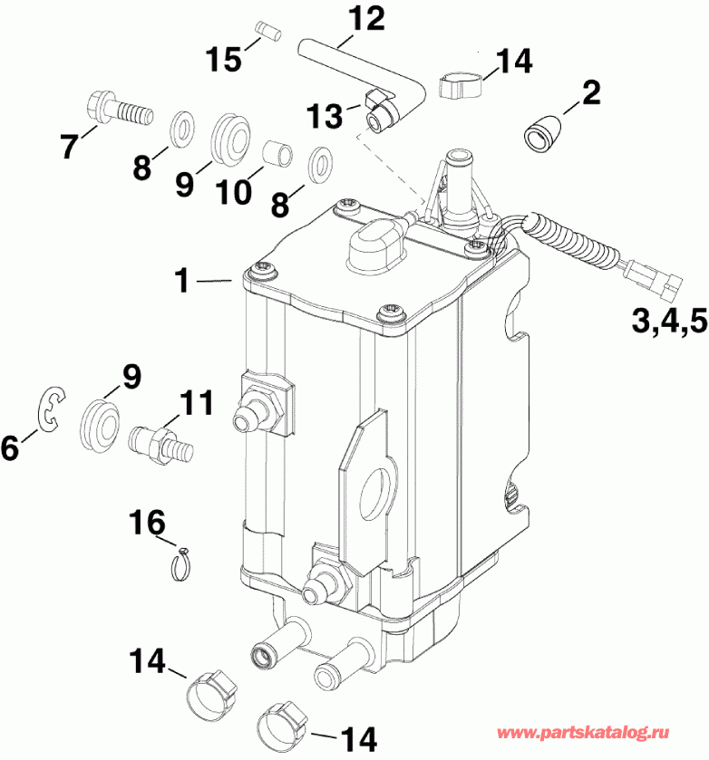  EVINRUDE E250DPZSUA  - el ����� & �������������� - el Pump & Vapor Separator