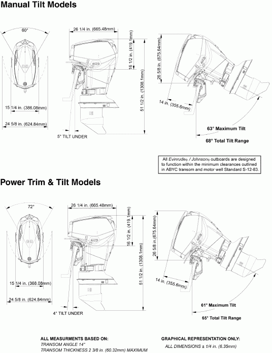 ����� EVINRUDE E40DPLSUM  - ofile Drawing / ofile Drawing