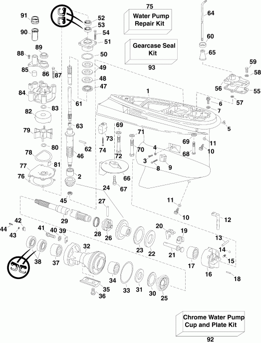 ��������� ����� Evinrude E90DPXSUM  - Px Models